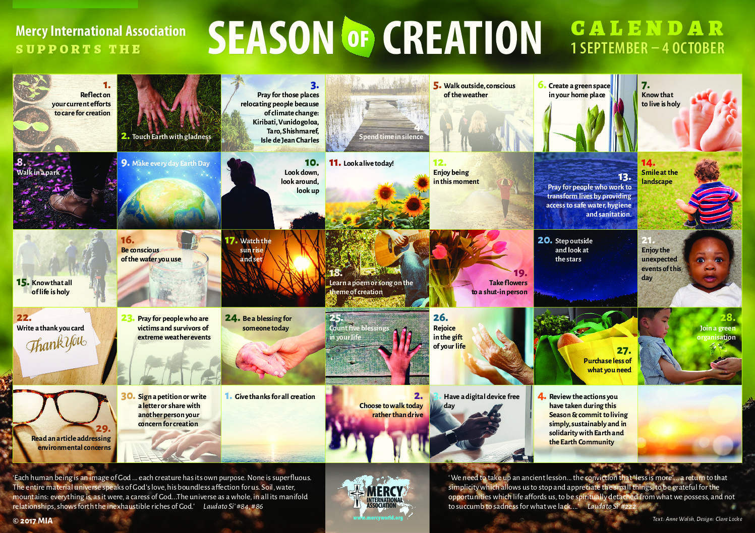 September 1stOctober 4th Season of Creation The Diocese of Ardagh