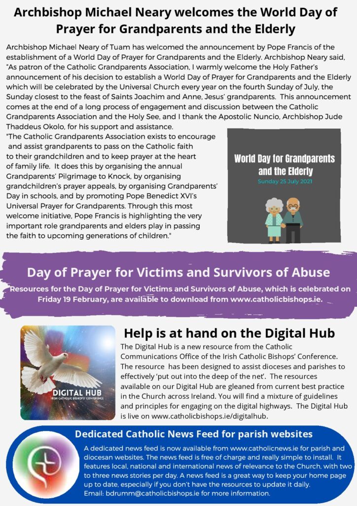 Sharing the Good News February 2021 - The Diocese of Ardagh And Clonmacnois